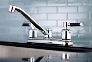 Kingston Brass 8" Centerset Kitchen Faucet, Polished Chrome