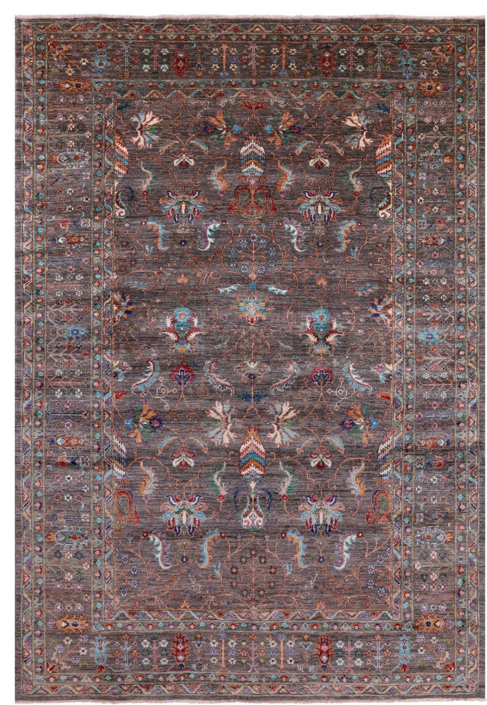 Persian Tabriz Hand Knotted Rug 6' 10" X 9' 11" Q9646