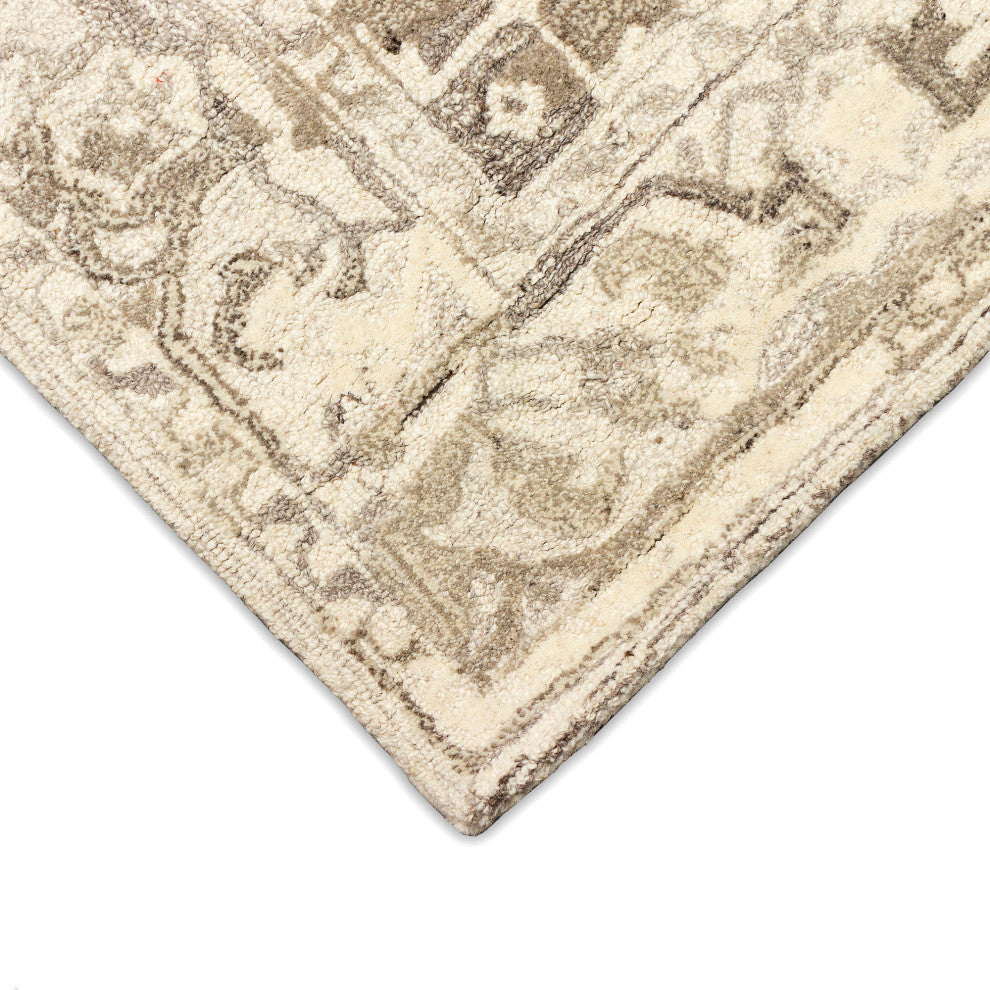 Hana Heriz Indoor Rug Natural 2'x7'6"