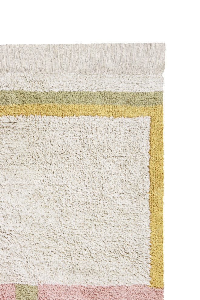 Lanes Vintage Nude Washable Rug, 6'7"x9'10"