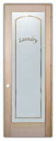 Laundry Door - Classic Arched - Douglas Fir (stain grade) - 36" x 80" - Knob...