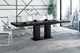 NOSSA High Gloss Extendable Dining Table, Black