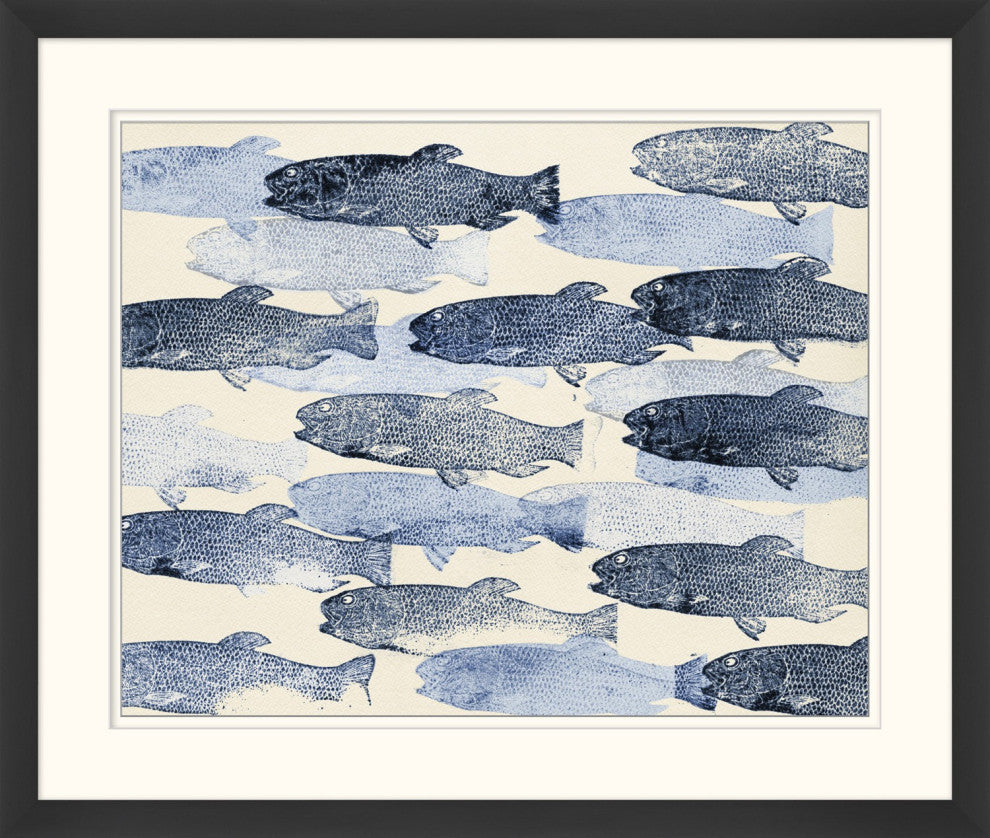 Coastal Wood Block 2, Giclee Reproduction Artwork