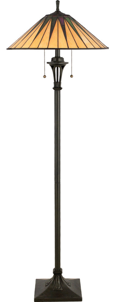 Gotham 2-Light Floor Lamp, Vintage Bronze