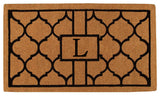 Pantera Monogram Doormat, Extra-Thick 2'x3', Letter L
