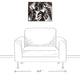 Gray Palm Leaves 16x20 Canvas Wall Art