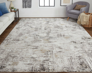 Weave & Wander Kayden Rug, Ivory/Charcoal, 6'-7" X 9'-6"