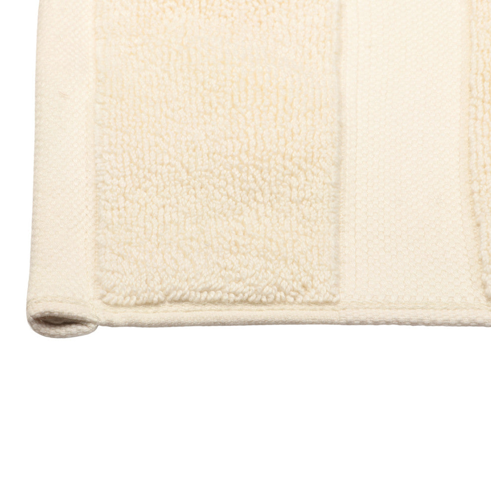 Organic Cotton Feather Touch Quick Dry Bath Mat, 20"x33", Marshmallow