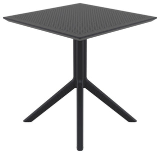 Sky Square Table 27 inch Black