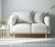 A1HC Soft Velvet Pillow Covers, YKK Zipper, Set of 2, White, 22"x22"