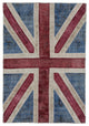 Rug N Carpet - Hand-knotted Oriental 4' 0'' x 6' 0'' Flag Patchwork Rug