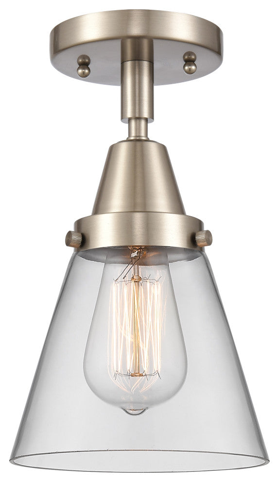 INNOVATIONS LIGHTING 447-1C-SN-G62-LED Small Cone Flush Mount