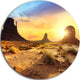 Monument Valley Landscape, Photo Disc Metal Wall Art, 36"