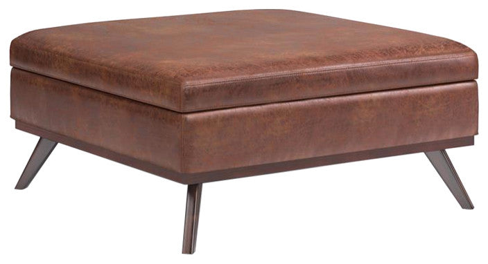 Owen XL Square Coffee Table Storage Ottoman