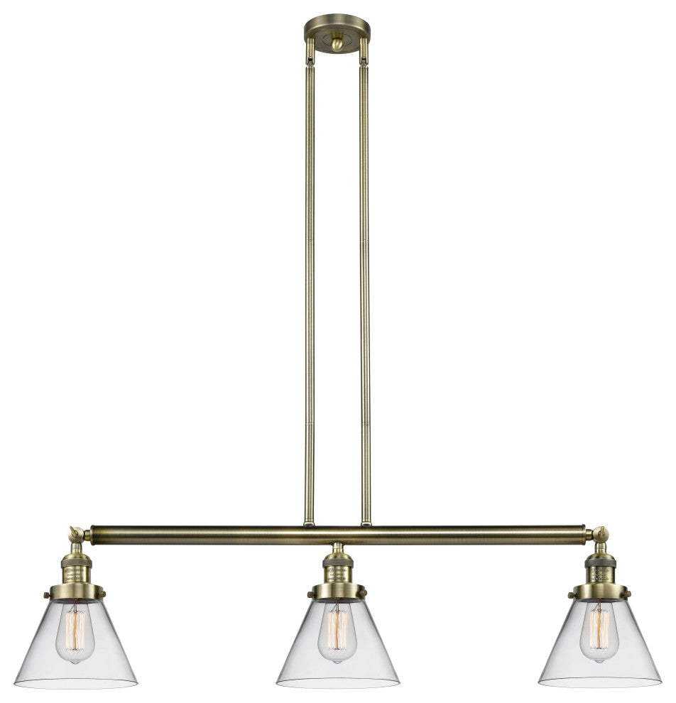 Innovations Lighting 213-Ab-S-G42-Led 3 Light Dimmable Led Island Light
