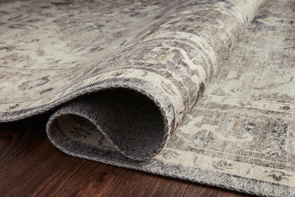 Loloi II Hathaway Printed Steel / Ivory Area Rug, 2''-3" X 3''-9"