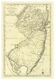 "State of New Jersey, 1795" Digital Paper Print by Mathew Carey, 26"x38"
