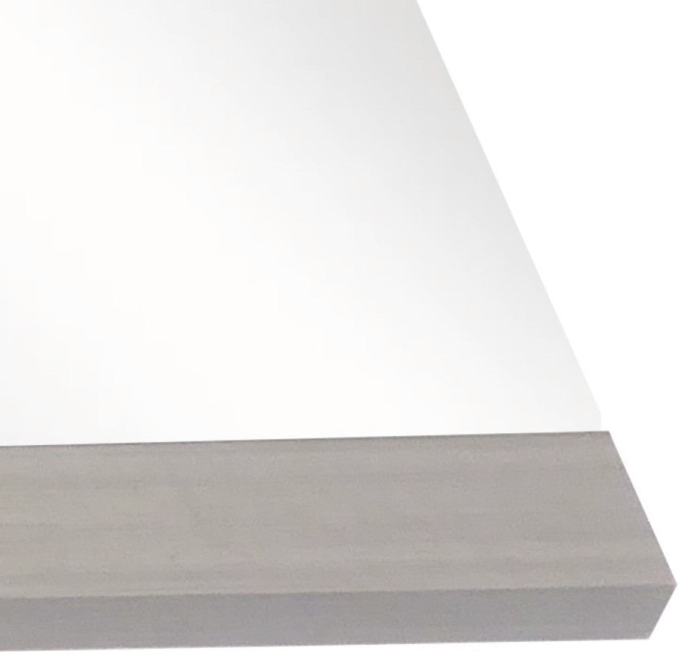 37.4" Mirror-Gray-Wood