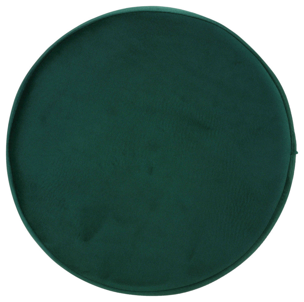 Bodiam Counterstool, Green Velvet and Chrome, 24"