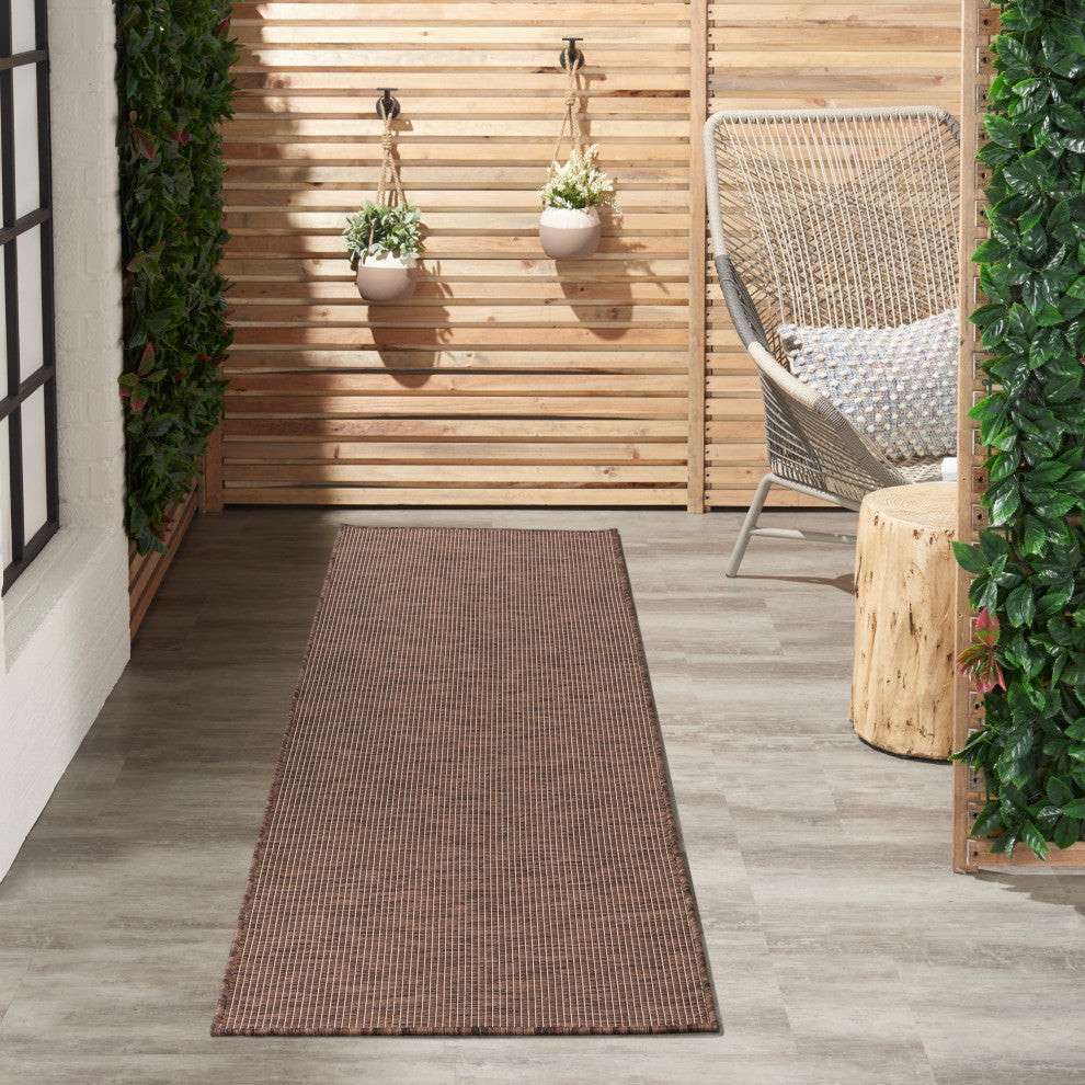 Nourison Positano Contemporary Area Rug, Natural, 2'2"x8' Runner