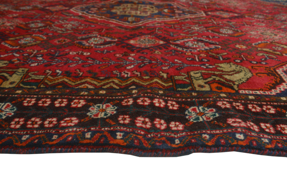 Fine Vintage Distressed Berk Red Rug