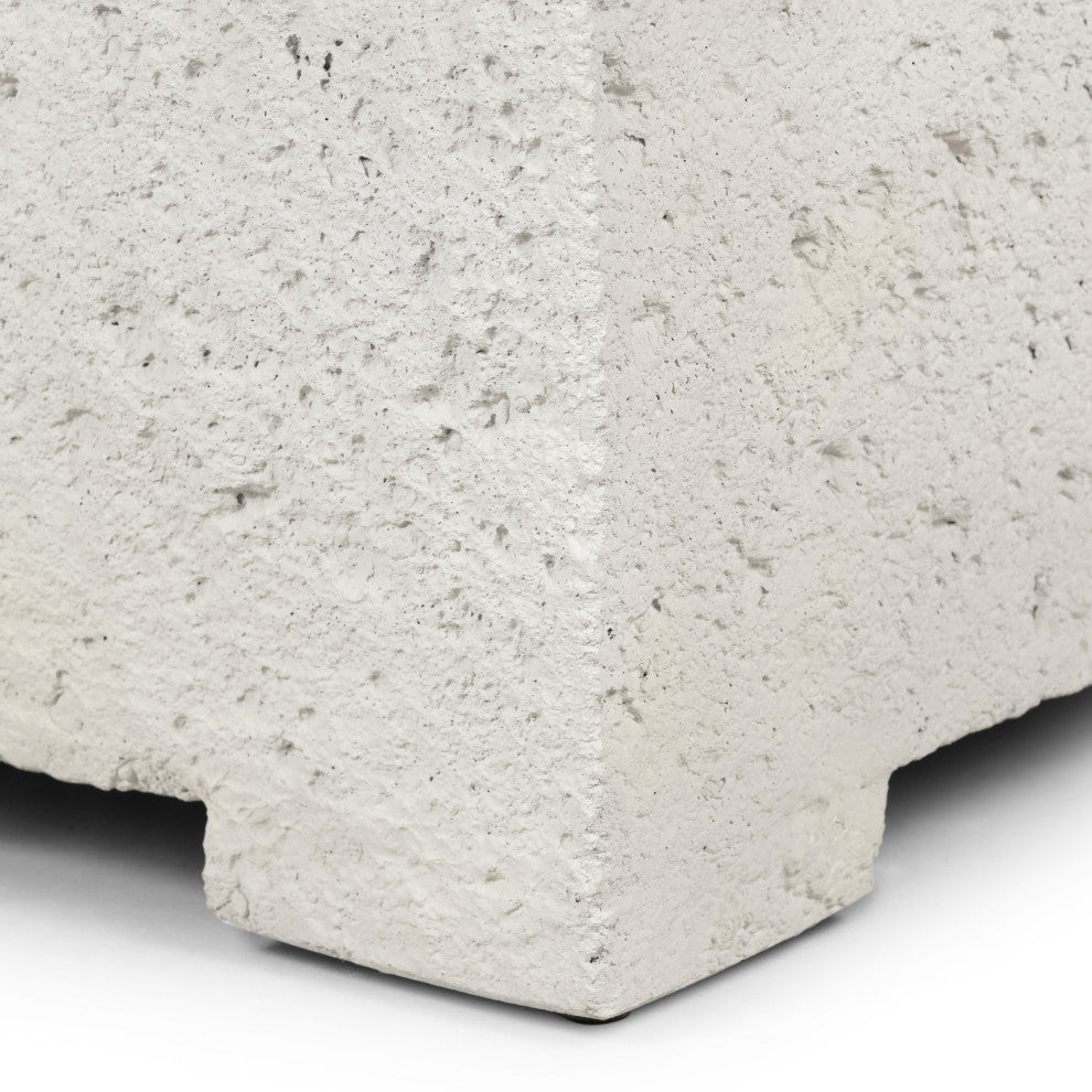 Otero Outdoor Small Coffee Table-White