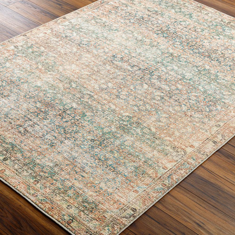 Surya + Becki Owens Marlene Machine Woven Area Rug, Emerald, 7'10" x 10'