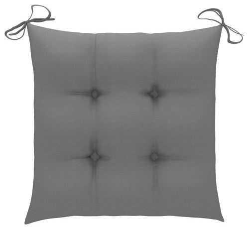 vidaXL Patio Chair Outdoor Chair with Tea Table and Cushions Solid Acacia Wood