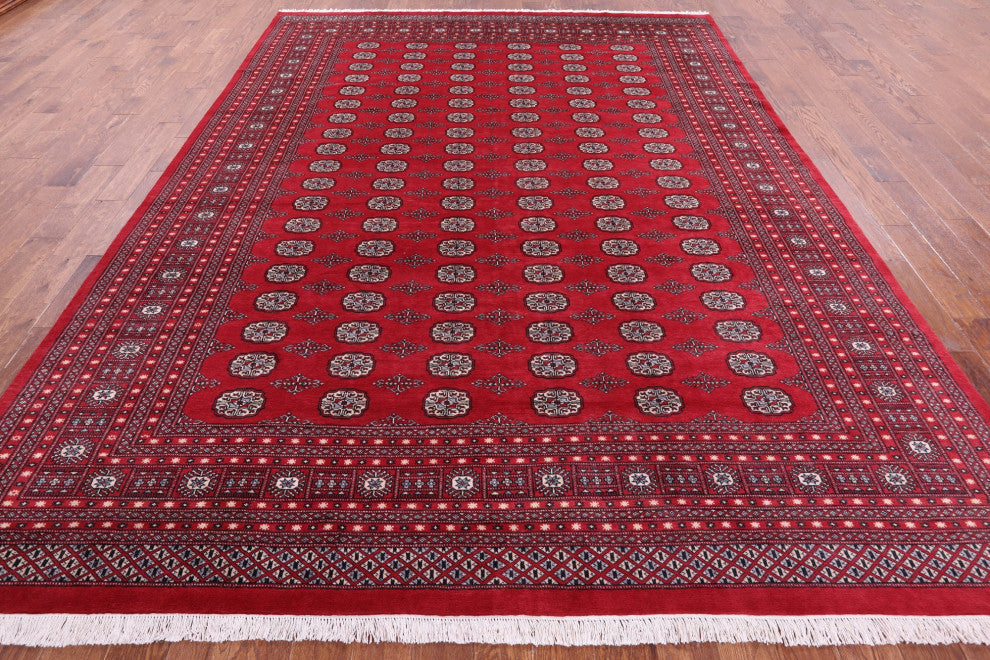Silky Bokhara Handmade Wool Rug 9' 1" X 12' 0" - Q13759