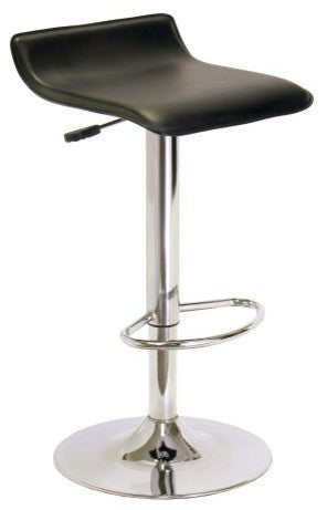 Winsome Spectrum Abs Airlift Swivel Stool, Faux Leather