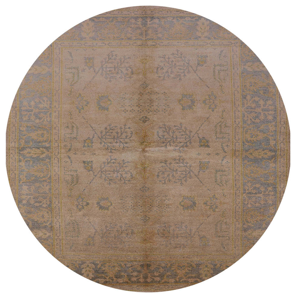 Ahgly Company Indoor Round Mid-Century Modern Area Rugs, 3' Round