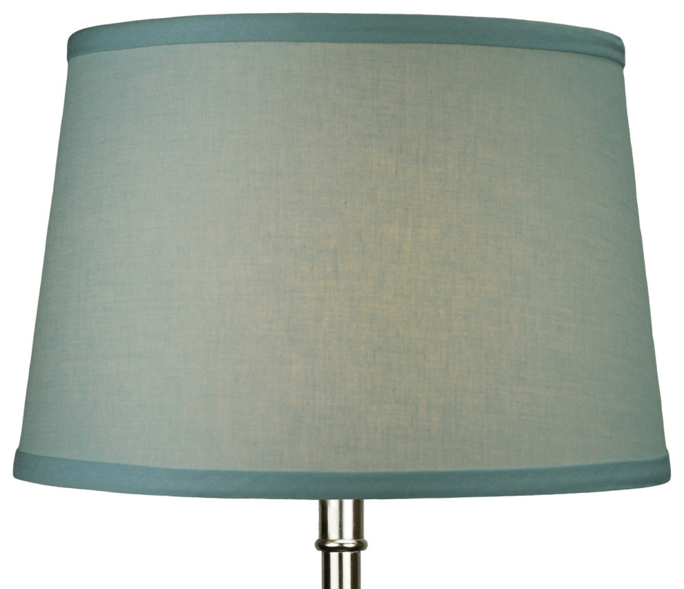 Fenchel Shades 10"x12"x8" Spider Attachment Empire Lamp Shade, Linen Dusty Blue