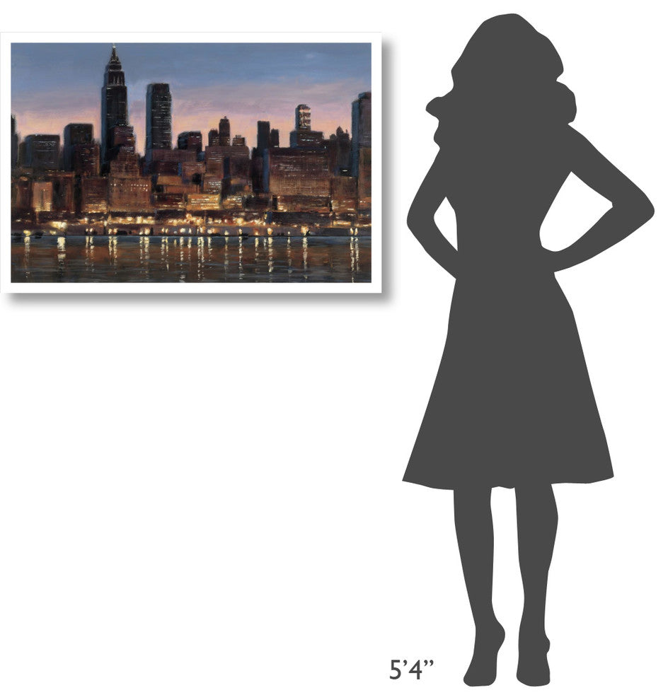 "Manhattan Reflection" Digital Paper Print by James Wiens, 38"x26"