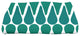 28 x 58-inch, Watermelon Seeds, Geometric Print Bath Towel, Teal