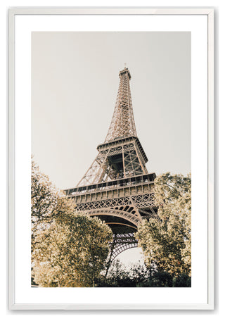 Opaque White 12" x 16" Parisian Icon Framed Print