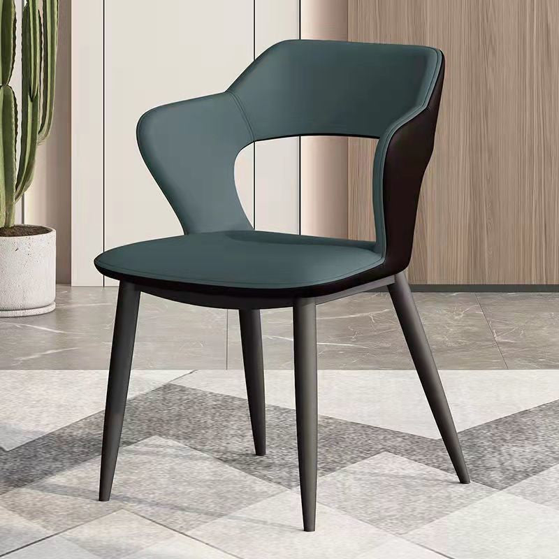 Modern Minimalist Red Backrest Desk Chair, Green