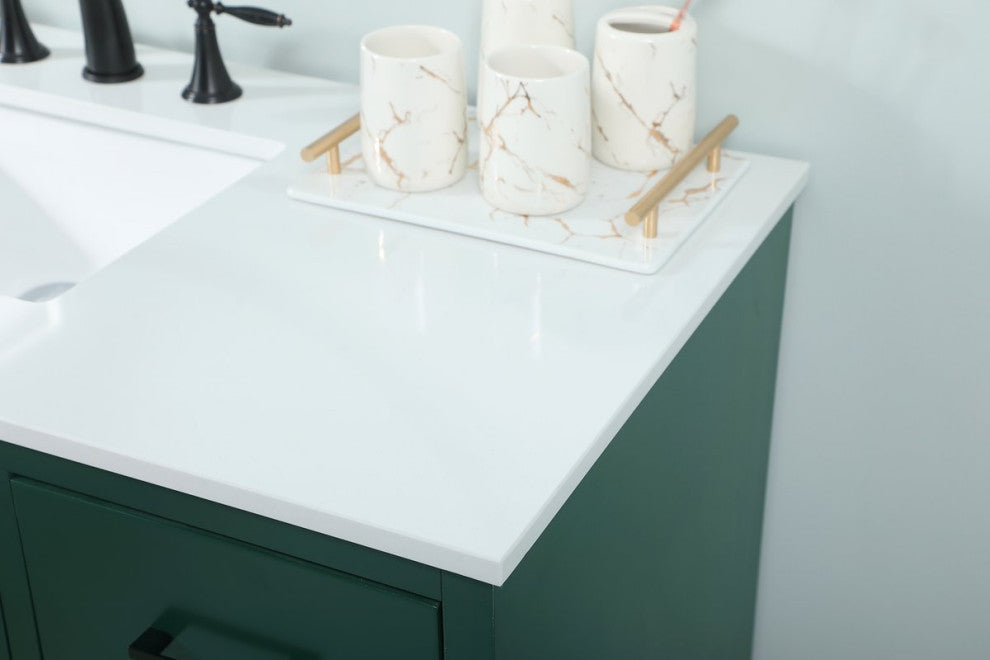 Home Living 48" Bathroom Vanity, Green