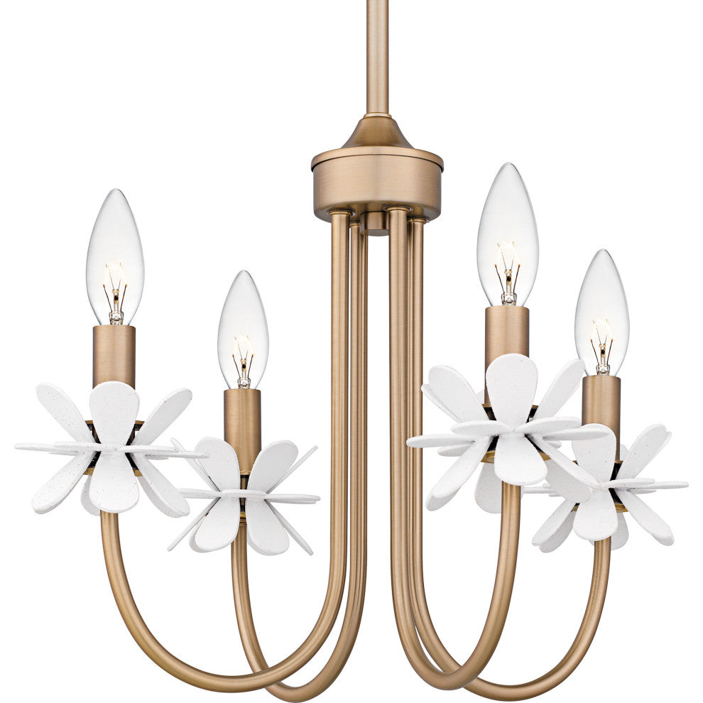 Quoizel REY5016 Remy 4 Light 16"W Taper Candle Style Chandelier - Bronze Gold