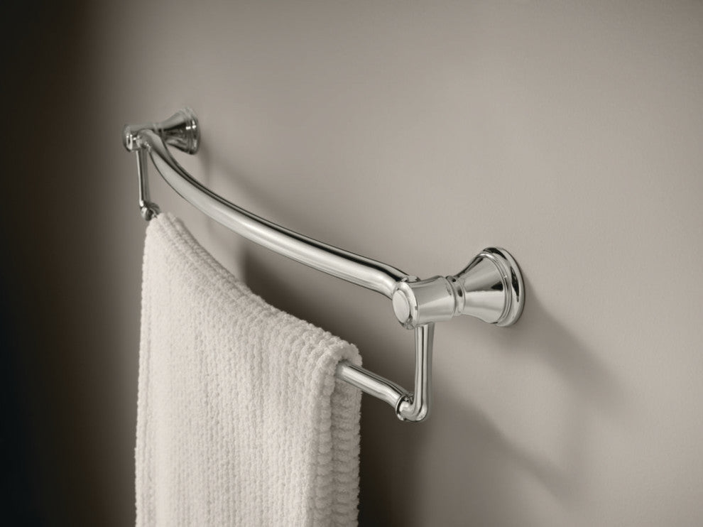Delta 24" Towel Bar With Assist Bar, Polished Chrome