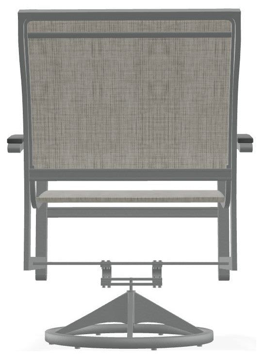 Bazza Sling Outdoor Swivel Rocker, Smoke/Graphite