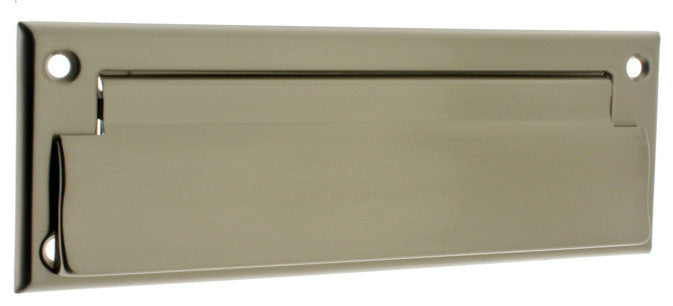 Genuine Solid Brass Letter Mail Plate (Front Only), Satin Nickel