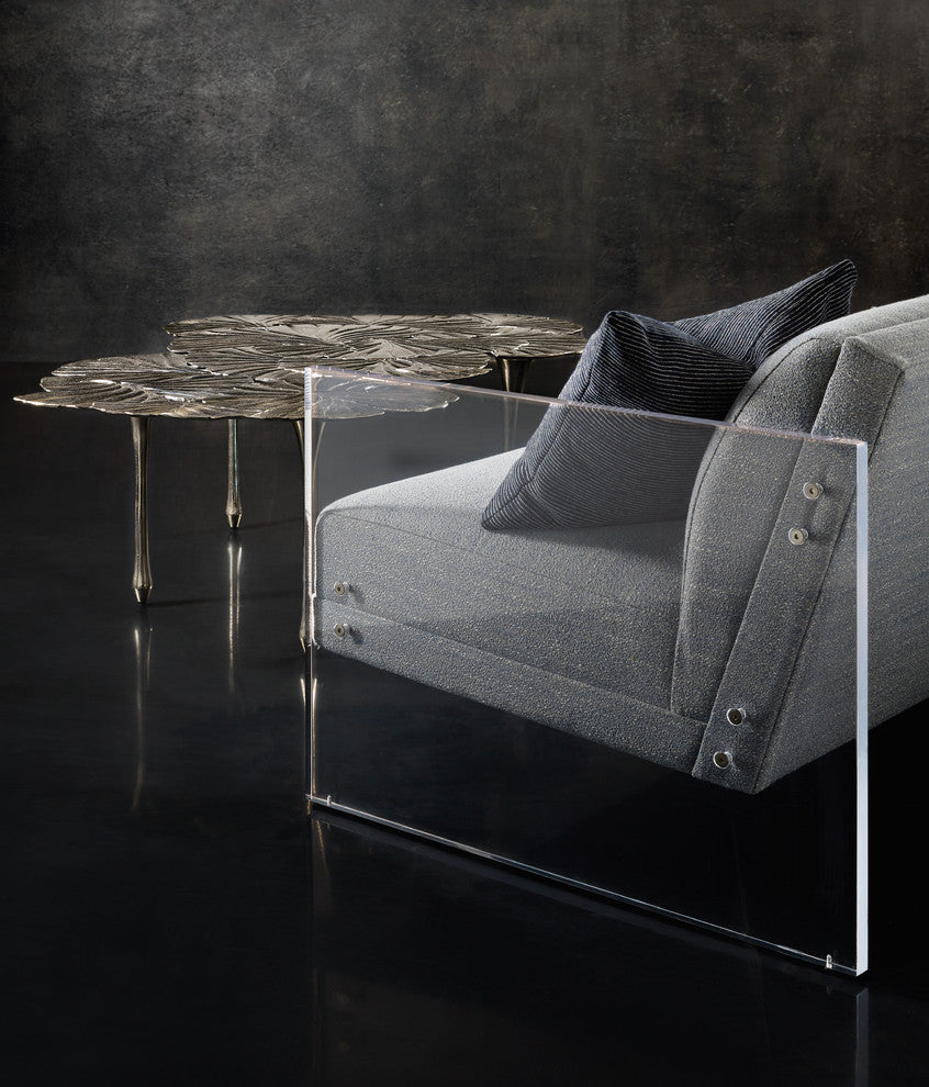 Bernhardt Annabella Cocktail Table, Satin Nickel