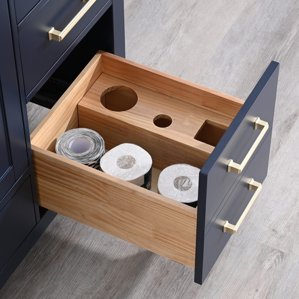 60" Bathroom Cabinet Countertop Set, Blue