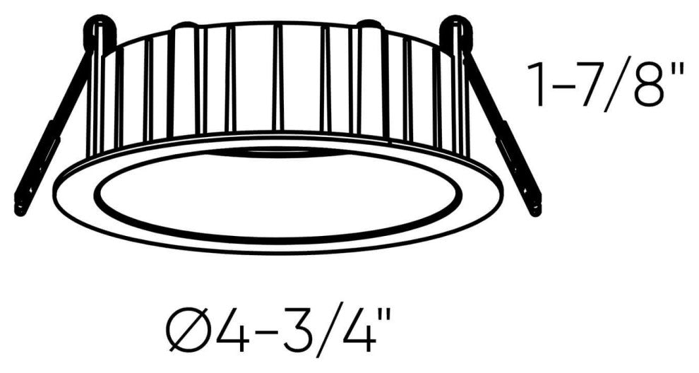 Notch 4" Deep Regressed LED Panel 5CCT