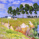 Emile Claus La Berge Rangee (Juillet) - 20" x 20" Premium Canvas Print