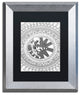 Hello Angel ''Sleepyhead Outlines'' Art, Silver Frame, Black Mat, 14x11