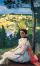 Jean Frederic Bazille View of the Village, 18"x27" Wall Decal