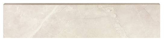 Porcelain Tile Trims Marble Look Bullnose 3x12 Beige, Polished Finish
