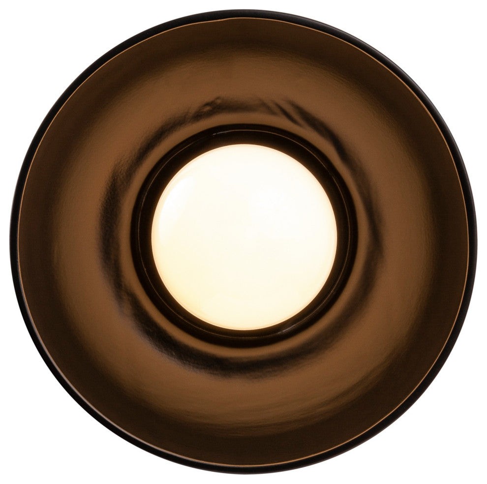 Coupe Wall Sconce, Carbon/Matte Black