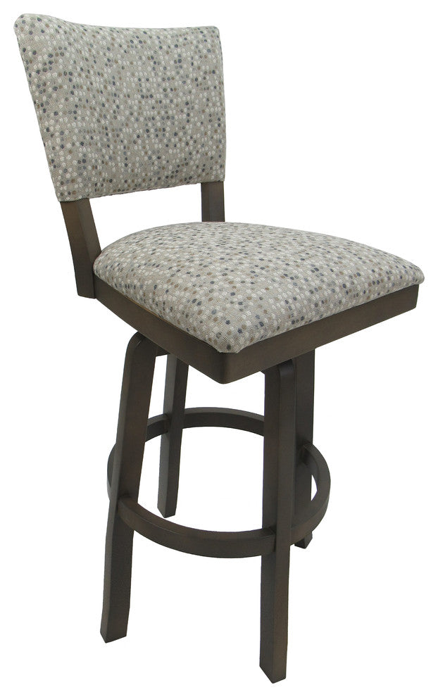 Swivel Wood Bar Stool 30", Milan, Uhpolstered Spring Mix